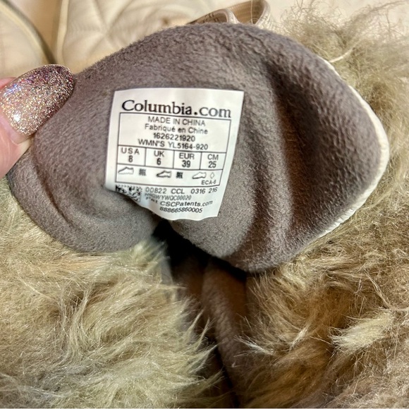 White Quilted Waterproof Winter Tall Boots Lace Up Fur Trim - Picture 12 of 14